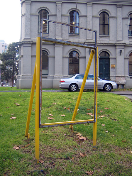 A yellow frame in Melbourne